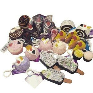 Orb Odditeez Cake Candy Keychain Lot Cupcakes‎ Pies Ice Cream Food Key Chain